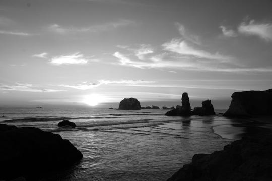 Sunset Over the Pacific